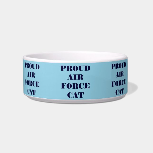 Pet Bowl Proud Air Force Cat Napf (Vorderseite)