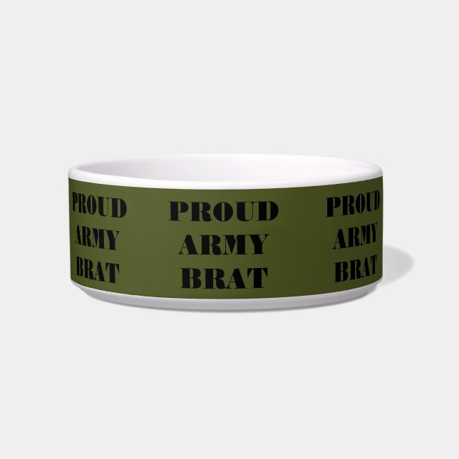 Pet Bowl Proud Army Brat Napf (Vorderseite)