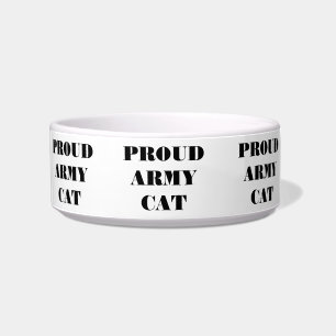 Pet Bowl Proud Army Cat Napf