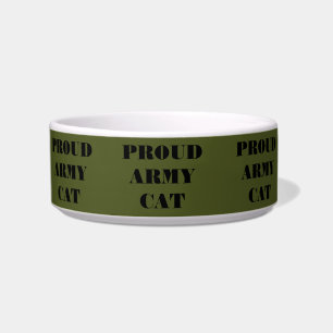 Pet Bowl Proud Army Cat Napf