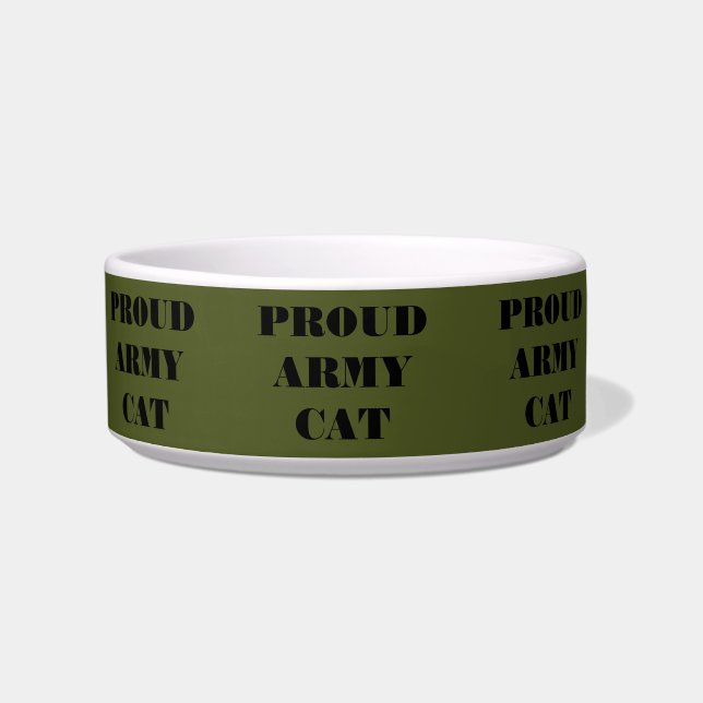 Pet Bowl Proud Army Cat Napf (Vorderseite)