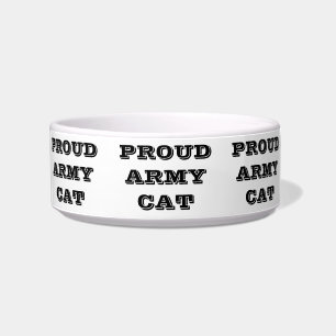 Pet Bowl Proud Army Cat Napf