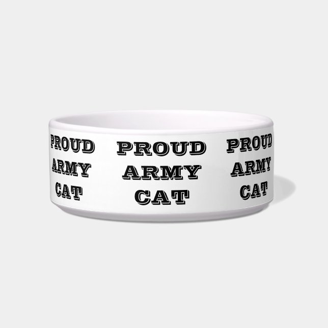 Pet Bowl Proud Army Cat Napf (Vorderseite)