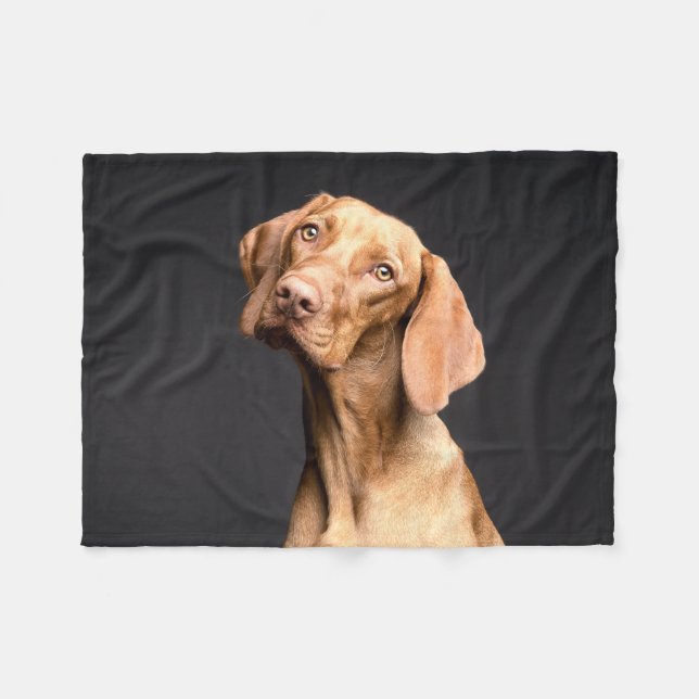 Pet Brown Beagle Dog Fleecedecke (Vorderseite (Horizontal))