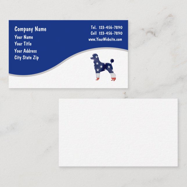 Pet Business Cards Visitenkarte (Vorne/Hinten)