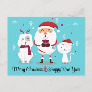 Pet Business Weihnachtsfeiertag Postkarte
