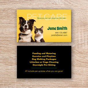 Pet Care Business Card Visitenkarte