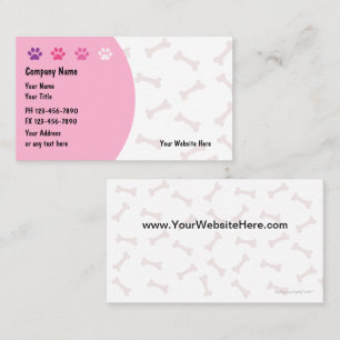 Pet Care Business Cards neu Visitenkarte