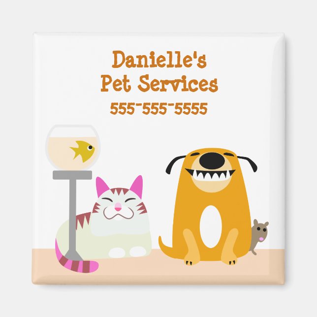 Pet Care Business Magnet (Vorne)