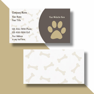 Pet Care Cartes de visite Nouveau