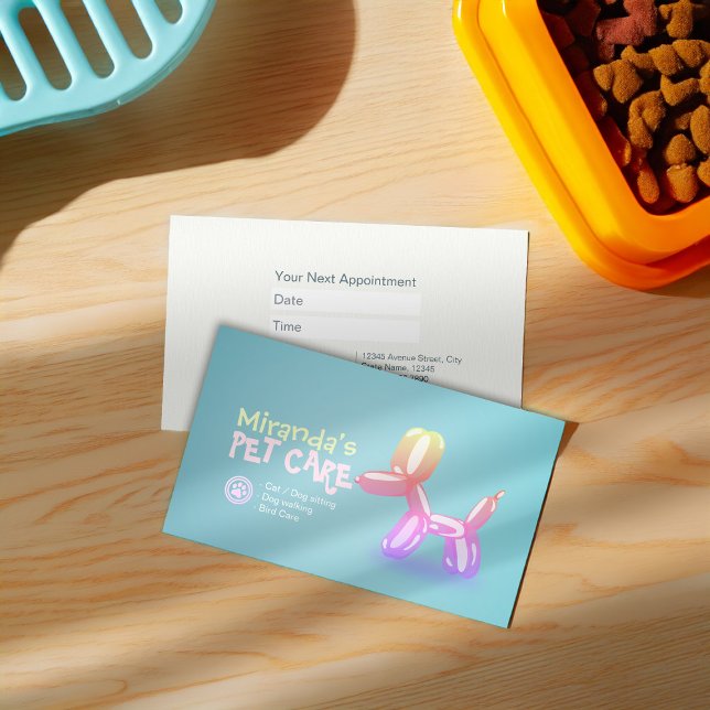 Pet Care Grooming Sitzen Baden Niedlicher Hunde Ba Terminkarte (Von Creator hochgeladen)