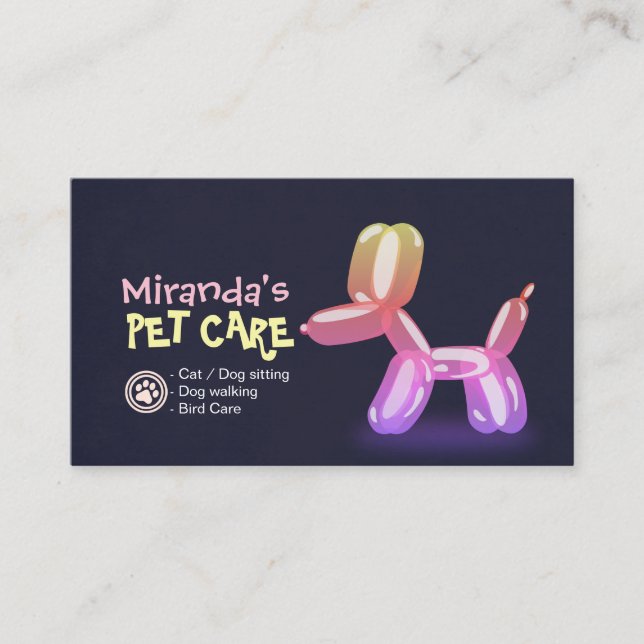 Pet Care Grooming Sitzen Baden Niedlicher Hunde Ba Terminkarte (Vorderseite)