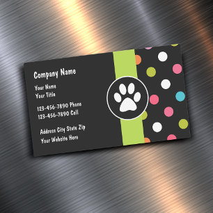 Pet Care Magnets Cartes de visite tendance