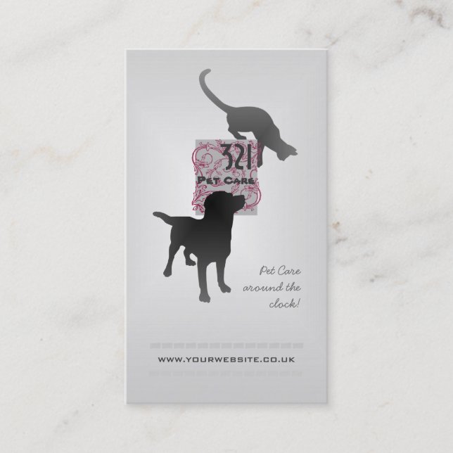 Pet Care/Pet Sitter Visitenkarte (Vorderseite)