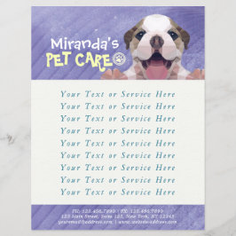 Pet Care Sitting Bade Grooming Salon Food Shop Flyer