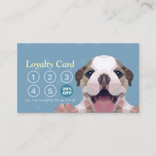 Pet Care Sitzen Bade & Grooming Loyalty Punch Treuekarte