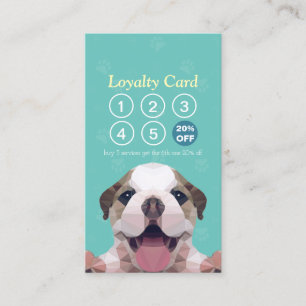 Pet Care Sitzen Bade & Grooming Loyalty Punch Treuekarte