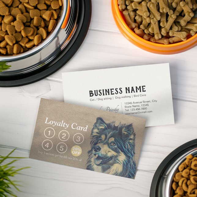 Pet Care Sitzen Bade & Grooming Loyalty Punch Treuekarte (Von Creator hochgeladen)