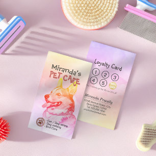 Pet Care Sitzen Bade & Grooming Loyalty Punch Treuekarte
