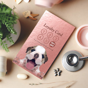 Pet Care Sitzen Bade & Grooming Loyalty Punch Treuekarte