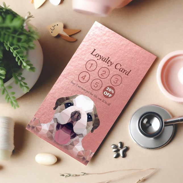 Pet Care Sitzen Bade & Grooming Loyalty Punch Treuekarte (Von Creator hochgeladen)