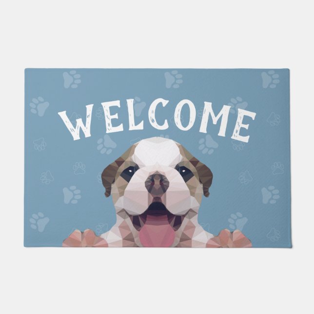 Pet Care Sitzen Bade Grooming Salon Willkommen Fußmatte (Vorderseite)