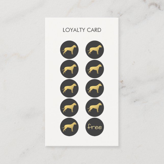 Pet Care Vétérinaire Loyauté Punch Carte de visite (Devant)