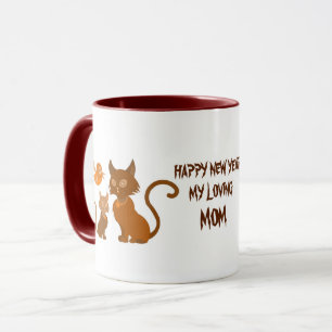 PET CAT NEUJAHR TASSE 2023 ALS GESCHENK FÜR MAMA
