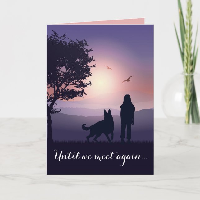 Pet Condolence Dog Loss Personalized Sympathy Karte (Vorderseite)