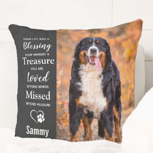 Pet Dog Memorial Remembrance Poem 2 Photo Kissen