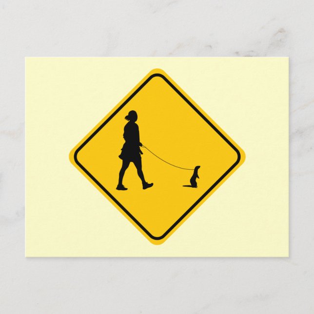 Pet Ferret Crossing Postkarte (Vorderseite)
