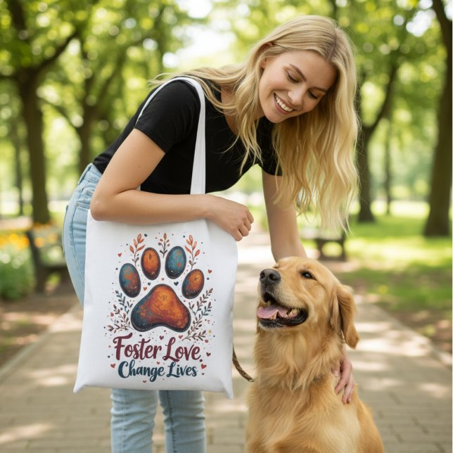Pet Foster Tote Bag für Tierforscher Heros Tasche (Personalized dog foster tote bag)
