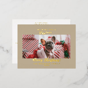 Pet Foto Frohe Weihnachtsfeiertage Postkarte
