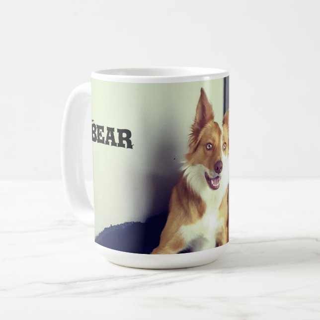 Pet-Foto hochladen Kaffeetasse (Vorderseite Links)