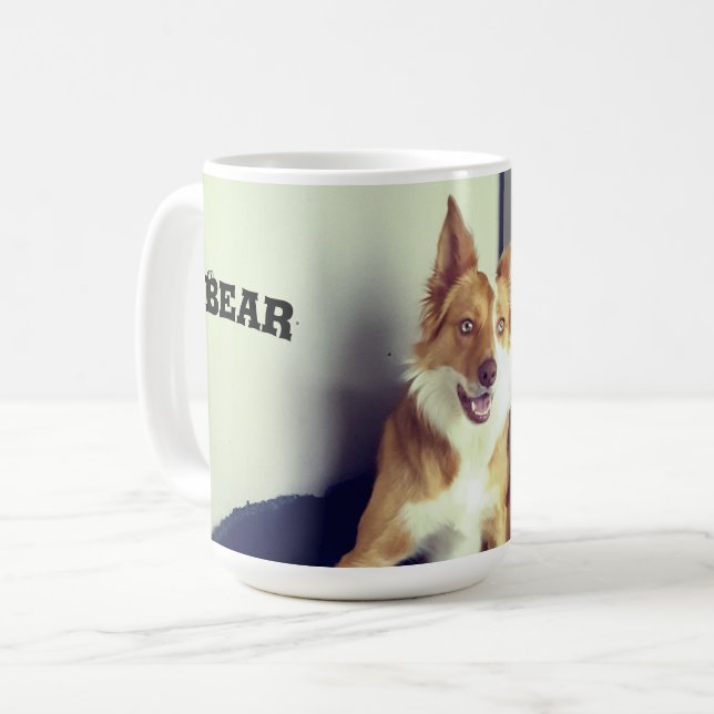 Pet-Foto hochladen Kaffeetasse (Vorderseite Links)