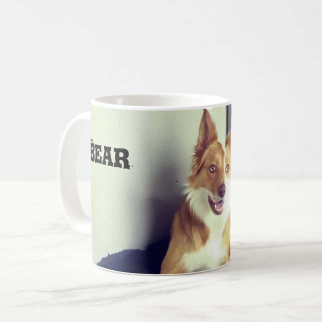 Pet-Foto hochladen Kaffeetasse (Vorderseite Links)