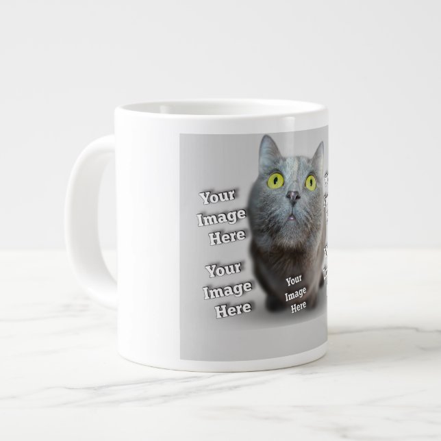 PET-Foto ✨ Jumbo-Tasse (Vorderseite Links)