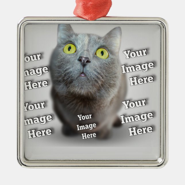 PET-Foto ✨ Ornament Aus Metall (Vorne)