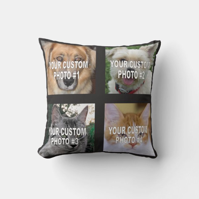 Pet Foto von Custom Dog or Cat Fotos Kissen (Vorderseite)