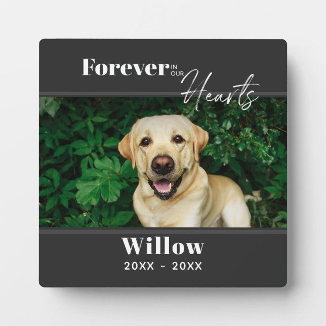 PET Foto von Custom Memorial Keepsake Fotoplatte (Vorderseite)