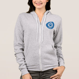 Pet Friendly Bestie Westie Gezeichnet Paw - Blue Hoodie