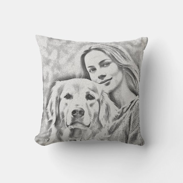 Pet Friends Hund Vater Katze Mama Geschenk BESTE F Kissen (Vorderseite)