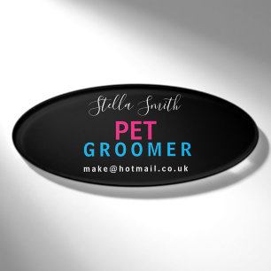 PET Groomer, Hundeschwalzer, Designer-Künstler Namenschild