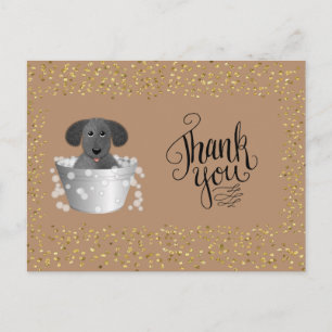 Pet Grooming Business Vielen Dank Postcard Postkarte