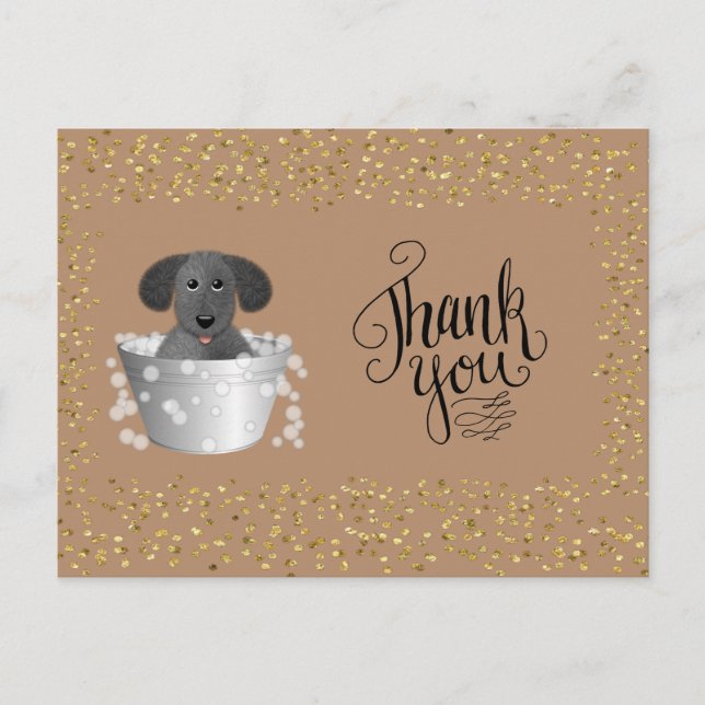Pet Grooming Business Vielen Dank Postcard Postkarte (Vorderseite)