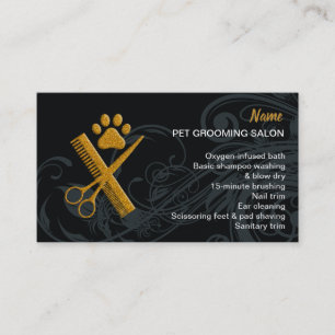 Pet Grooming Salon Business Card Visitenkarte