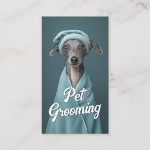 Pet Grooming Salon Care Boutique Italienischer Win Visitenkarte