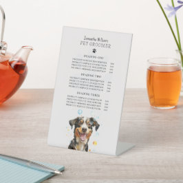 Pet Grooming Service Price Sockelschild