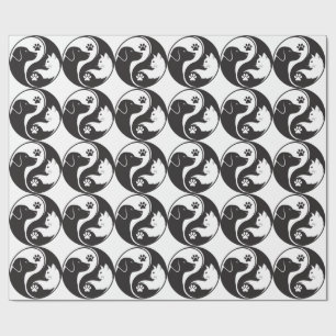 Pet Harmony Yin Yang Muster Geschenkpapier - Katze