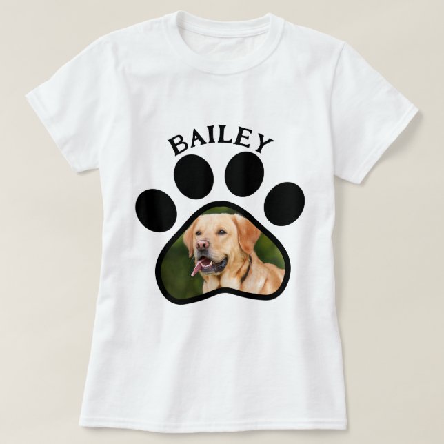 Pet Hund oder Cat Foto Pfosten drucken T-Shirt (Design vorne)